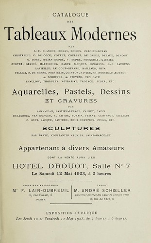 Tableaux modernes