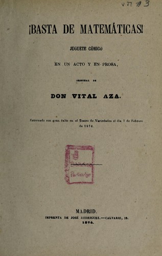 Basta de matemáticas!