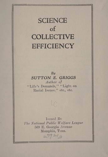 Science of collective efficiency