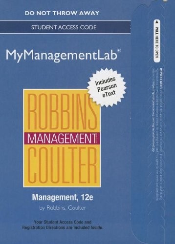 Management MyManagementLab Access Code