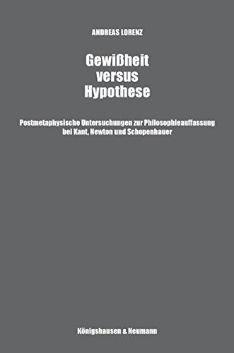 Gewißheit versus Hypothese.