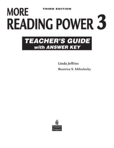More Reading Power Tb With Answer Key