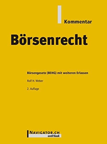 Börsenrecht Kommentar