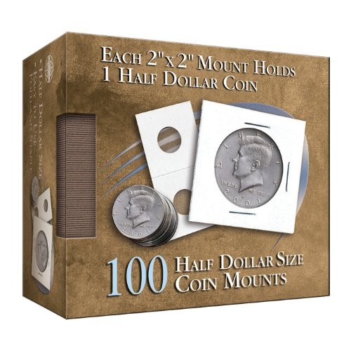Half-Dollar 2x2 Coin Mount Cube