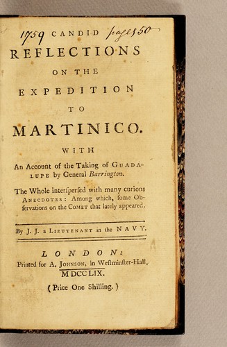 Candid reflections on the expedition to Martinico