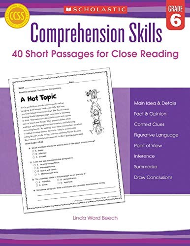 Comprehension Skills : Short Passages for Close Reading