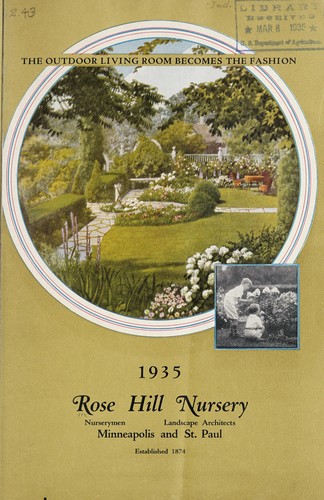 Rose Hill Nursery, 1935