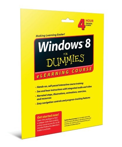 Windows 8 For Dummies eLearning Course Access Code Card