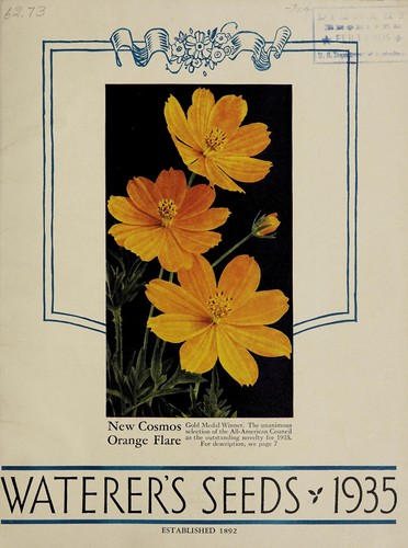 Waterer's seeds, 1935