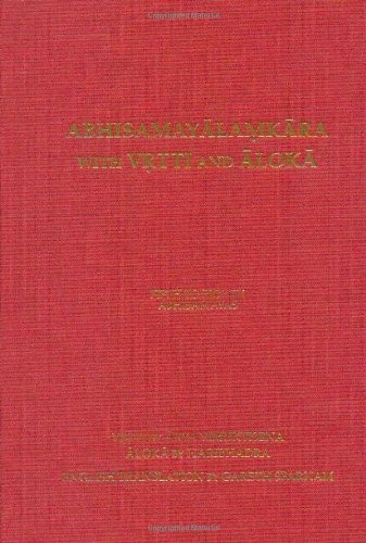 Abhisamayalamkara With Vrtti and Aloka : Fith to Eighth Abhisamayas