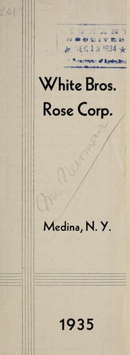 White Bros. Rose Corp., Medina, N.Y., 1935