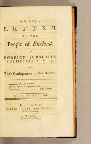 A second letter to the people of England