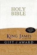 KJV, Gift and Award Bible, Imitation Leather, White, Red Letter Edition