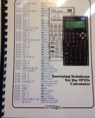 Surveying Solutions for the Hp35s Calculator by D'Zign