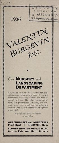Valentin Burgevin, Inc., 1936