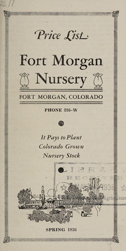Price list, spring 1936