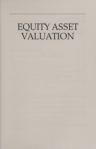 Equity asset valuation