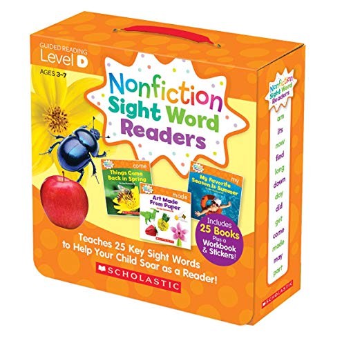 Nonfiction Sight Word Readers Parent Pack Level D