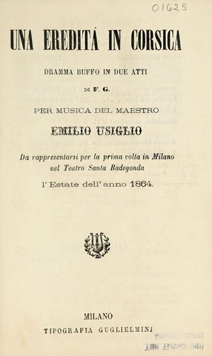 Una eredità in Corsica