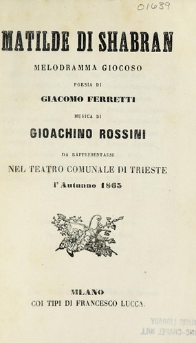 Matilde di Shabran