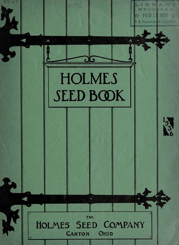Holmes seed book, 1936