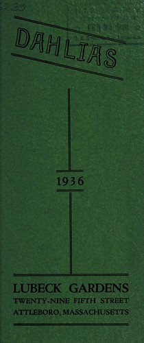 Dahlias, 1936