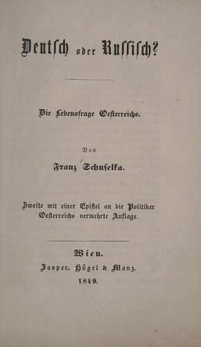 Deutsch oder Russisch?