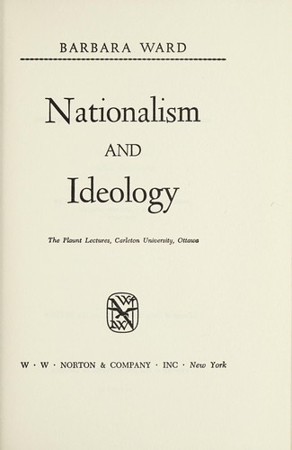Nationalism and ideology