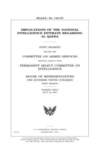 Implications of the National Intelligence Estimate regarding al Qaeda