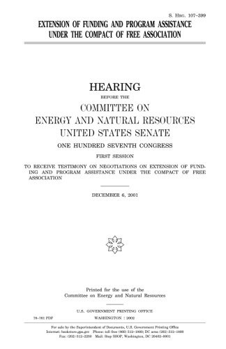 Extension of funding and program assistance under the Compact of Free Association