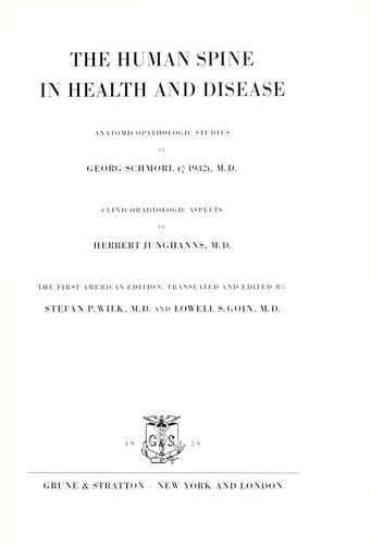 The human spine in health and disease