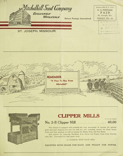 Mitchelhill Seed Co. exclusively wholesale list No. 196, Feb. 27, 1936