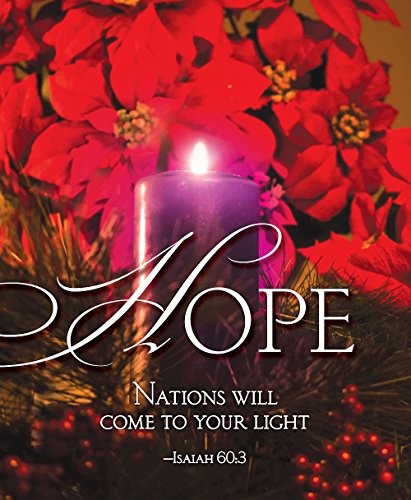 Hope Advent Candle Sunday 1 Bulletin, Large