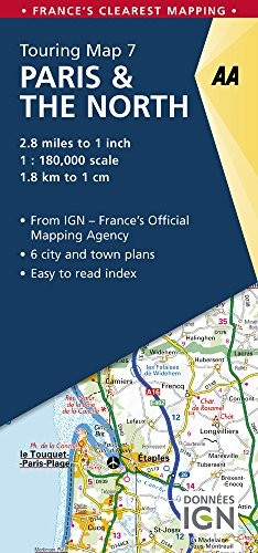 Paris & the North Touring Map