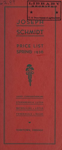 Price list, spring 1936