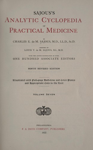Sajous's analytic cyclopedia of practical medicine