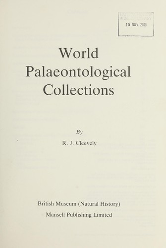 World palaeontological collections
