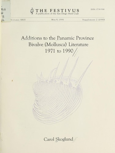 Additions to the Panamic Province bivalve (Mollusca) literature 1971 to 1990