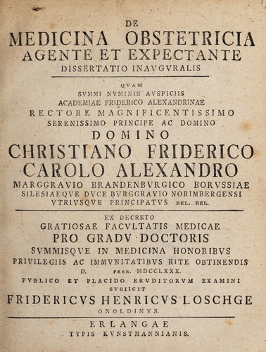 De medicina obstetricia agente et expectante dissertatio inauguralis