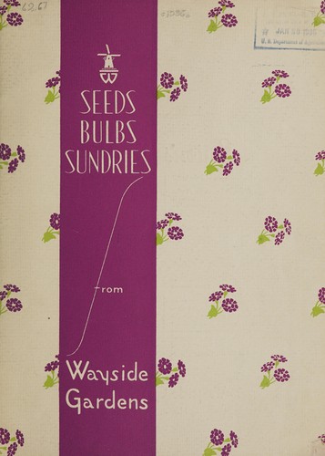 Seeds, bulbs, sundries