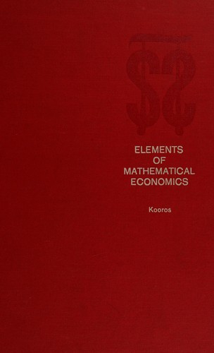 Elements of mathematical economics