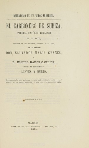 El carbonero de Subiza