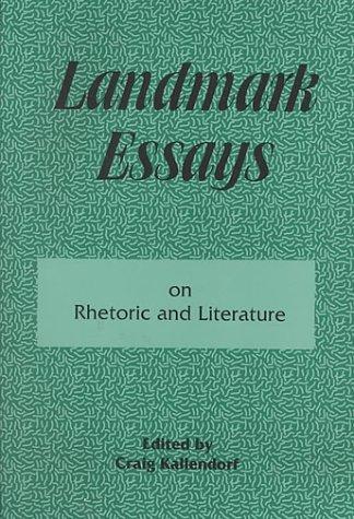 Landmark Essays on Rhetoric and Literature