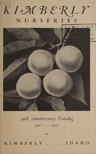 30th Anniversary catalog, 1907-1937
