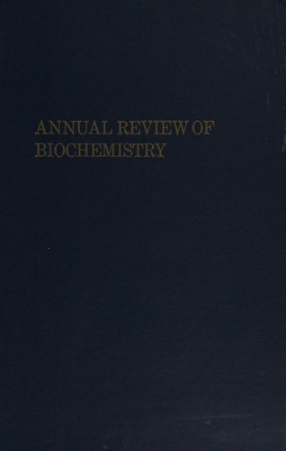 Annual review of biochemistry