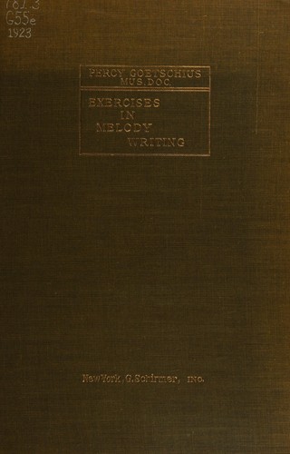 Exercises in melody-writing