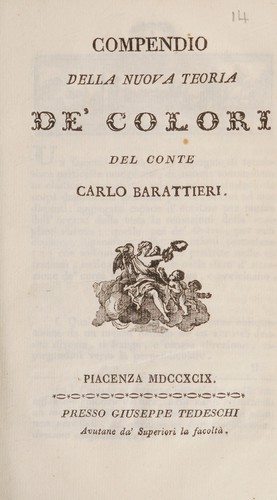 Compendio della nuova teoria de' colori