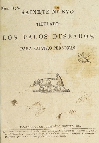 Saynete nuevo titulado Los palos deseados