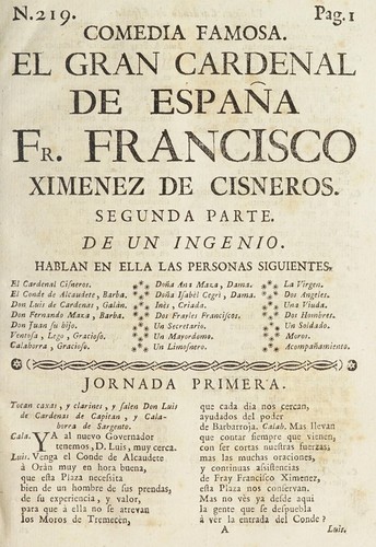 El gran cardenal de España Fr. Francisco Ximenez de Cisneros