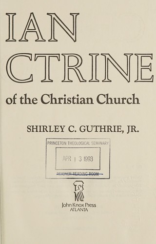 Christian doctrine